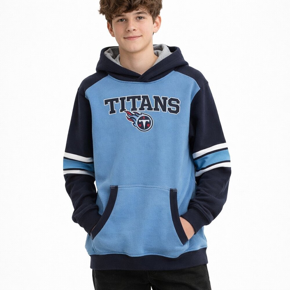 Tennessee Titans Youth Hoodie XL (18) NFL Team Apparel Blue Pullover